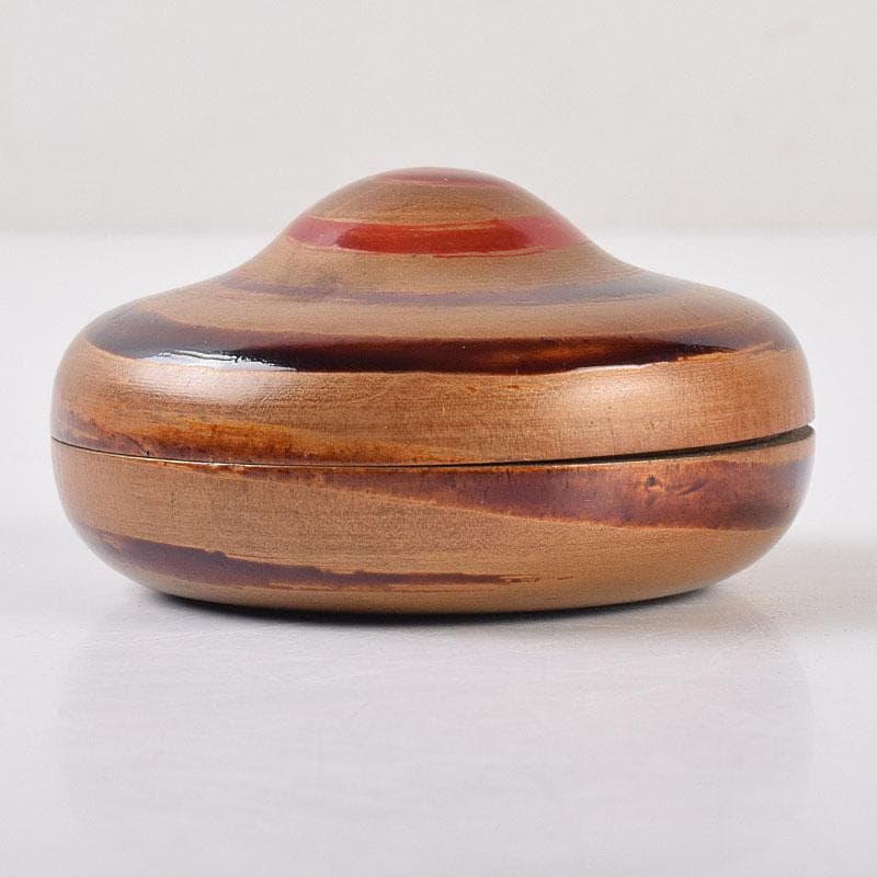 茶道具　宗元　竹根　香合　袱紗付　共箱　V　R9027