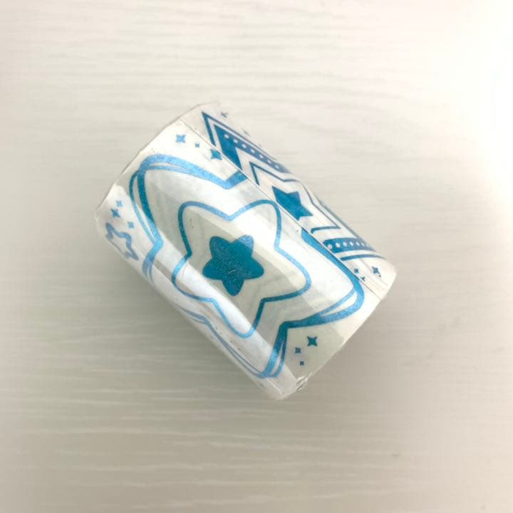 M055.naomao 大星月 ブルー マスキングテープ 和紙