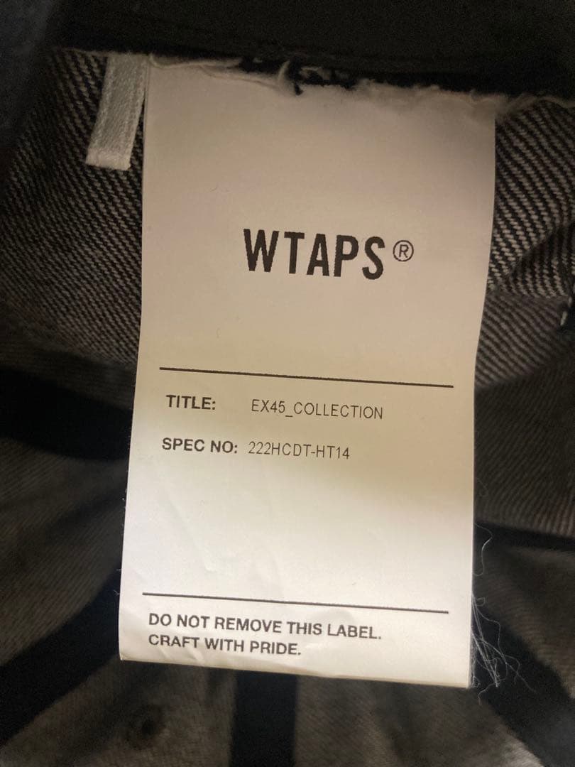 帽子 WTAPS 22AW T-6H CAP DENIM BLACK