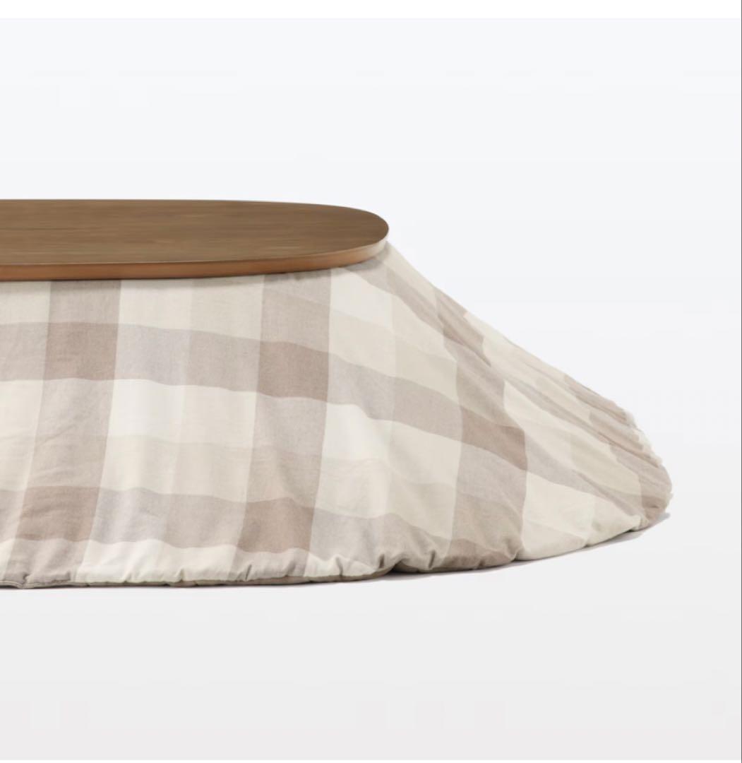 無印良品 こたつにもなるローテーブル　大 ダークブラウン