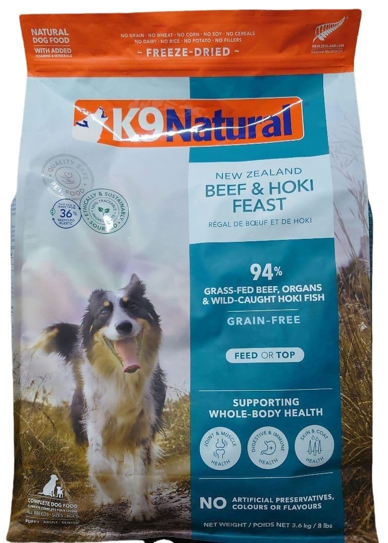 K9 Natural ビーフ & ホキ フィースト 3.6kg