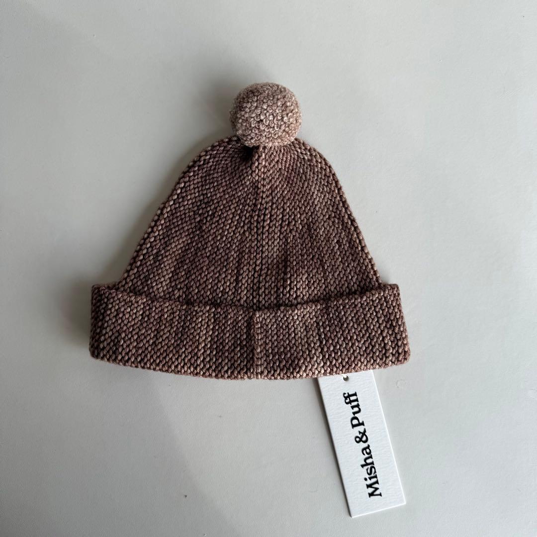 新品未使用Misha&Puff garter hat Affogato 2-4y