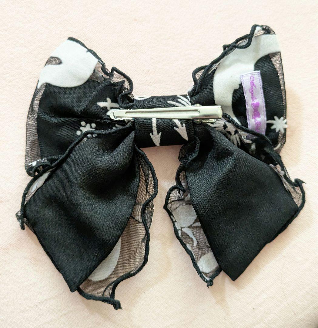 Girls heart スカート リボンピンセット クロ