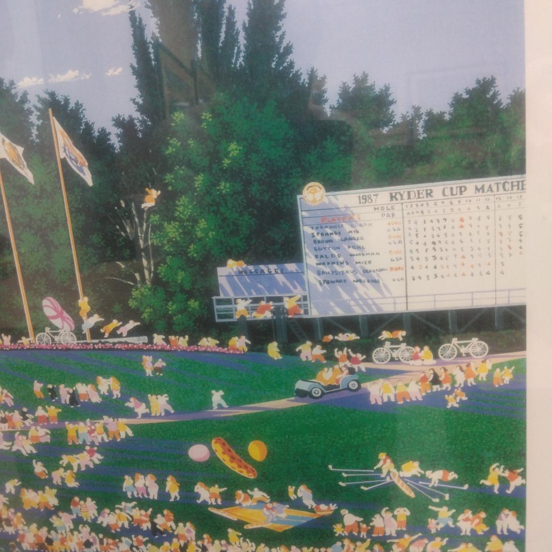 ヒロ・ヤマガタ　ライダーカップチャンピオンシップ　中古　大判額装アートポスター