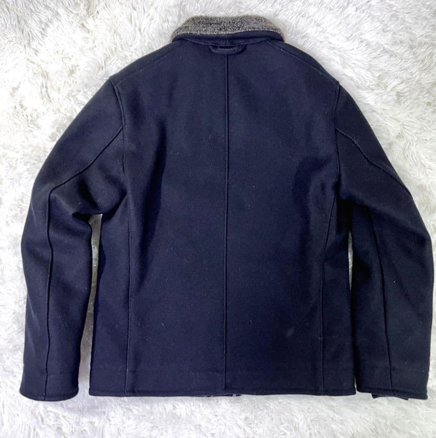 極美品✨　BlueBlue　メルトンウール　デッキジャケット　ネイビー　聖林公司