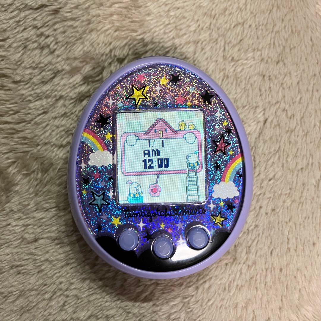 BANDAI たまごっちみーつ　パープル　マジカルみーつver. 取扱本付き