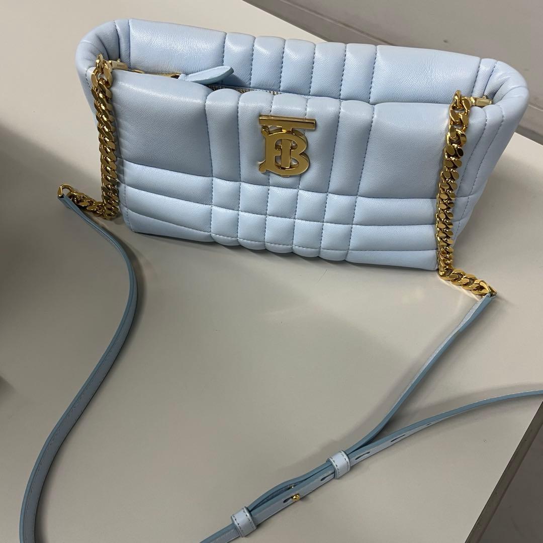 い*む様 美品 BURBERRY バーバリー ショルダー バッグ TB ロゴ レ