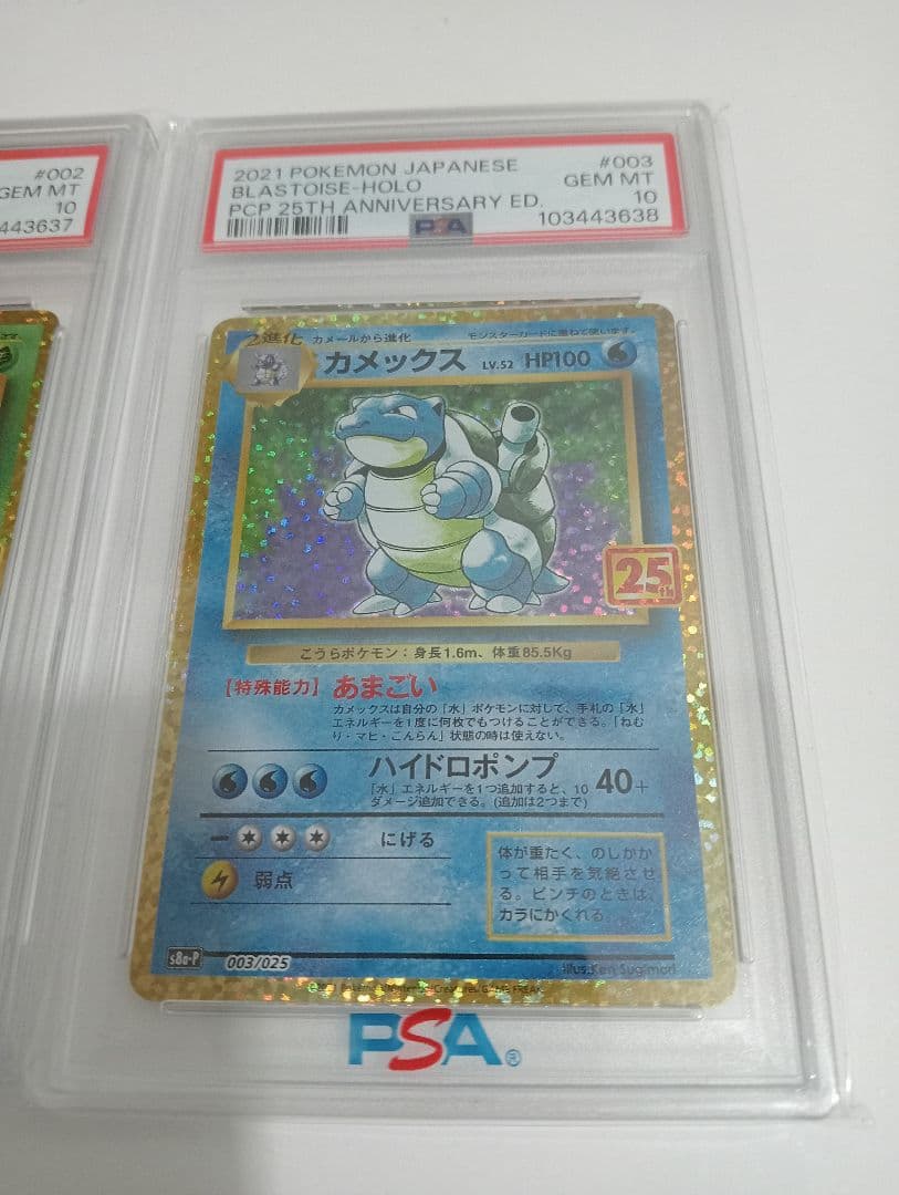 【PSA10】リザードン＆フシギバナ＆カメックス 25thプロモ