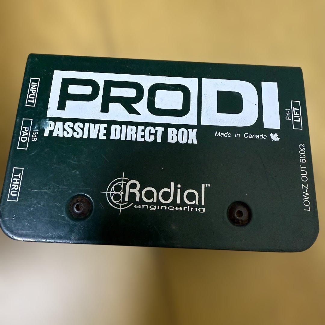 【希少・旧ロゴ】Radial PRODIパッシブダイレクトボックス 動作確認済