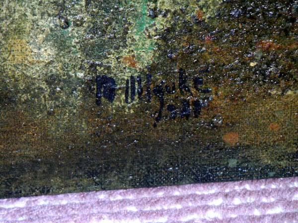 ♥油彩　三浦瑞穂　真作保証　Ｍ１５号　灯台　油絵　骨董　古玩