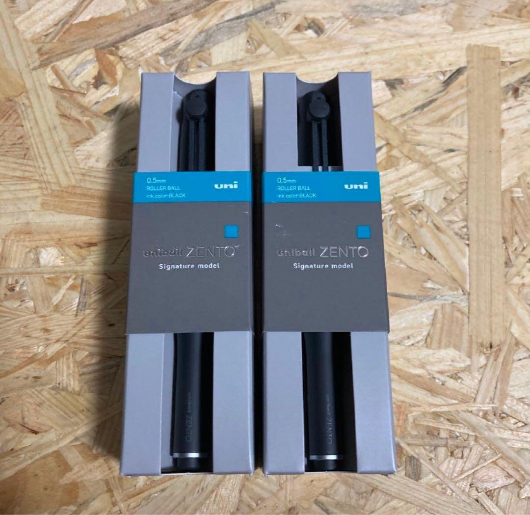 uniball ZENTO ユニボールゼント シグニチャー　ブラック　2本