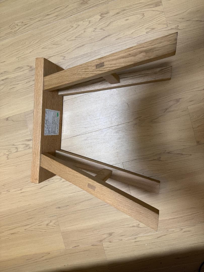 廃盤品　無印良品　無垢材ベンチ・オーク材・小