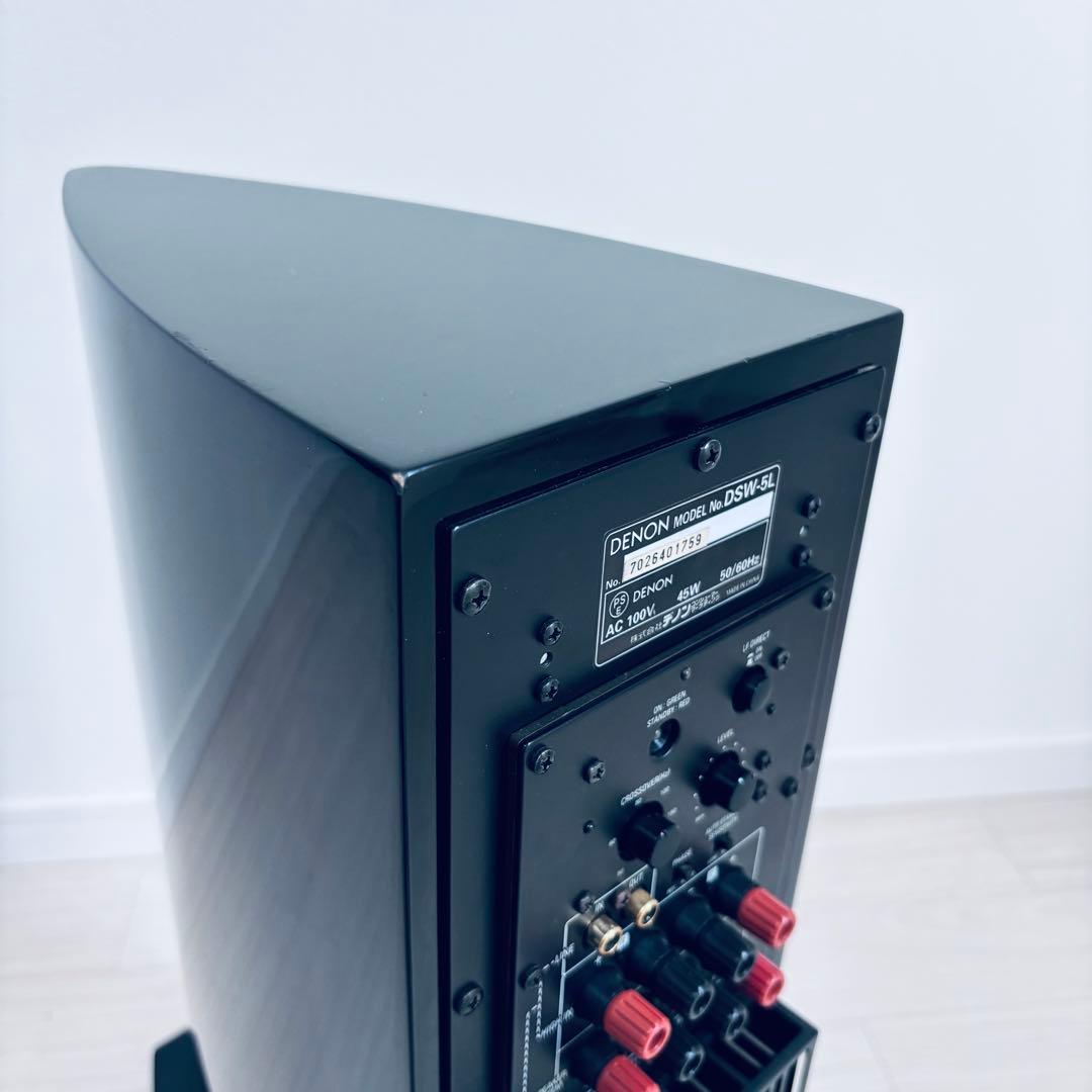 値下げ　【良品】DENON DSW-5L スーパーウーファー ブラック