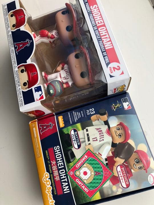 大谷翔平 フィギュア FUNKO POP白ユニ+OYO Sports23pcs