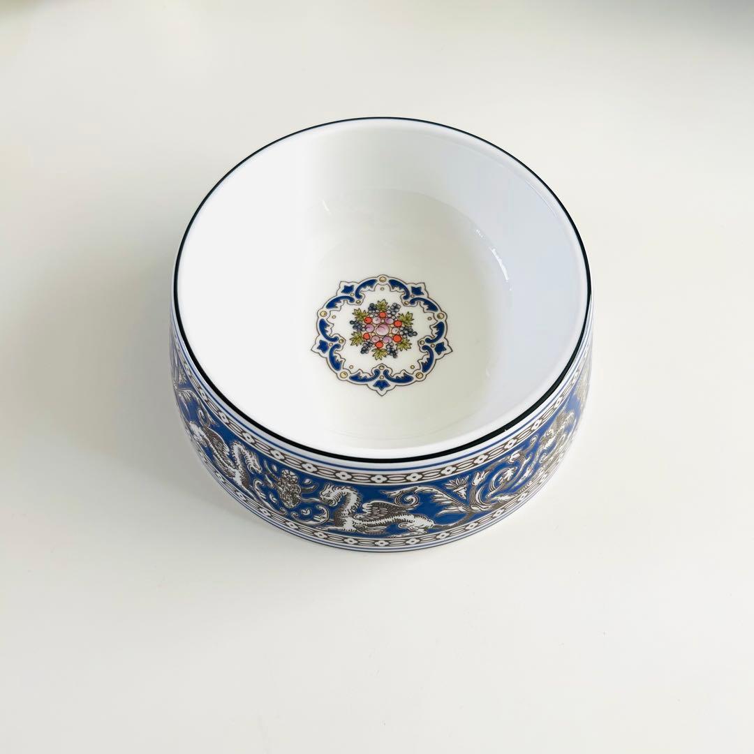 新品 ウェッジウッド フロレンティーン ペットボウル 17cm マリン 犬 猫