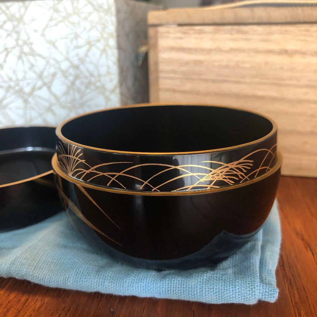 茶道具　平棗　玉鳳作　金蒔絵