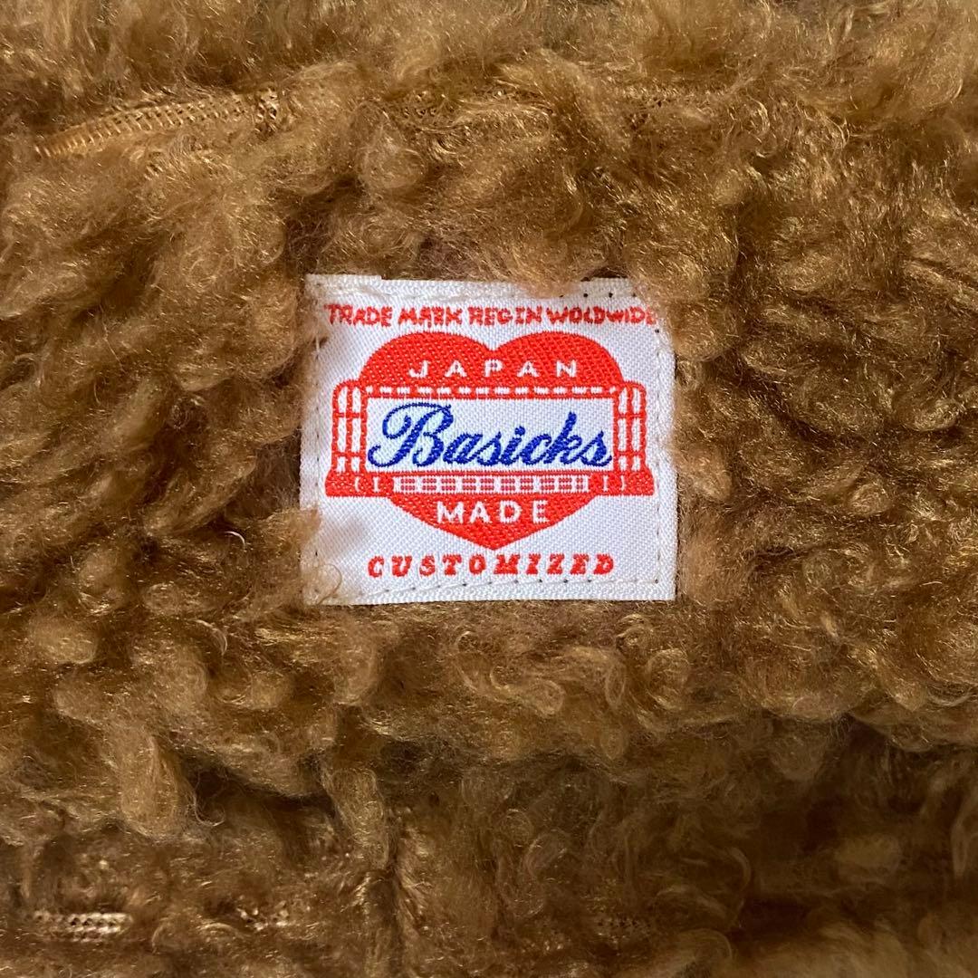 Basicks ベイシックス クマ耳ニット帽 茶 ブラウン S