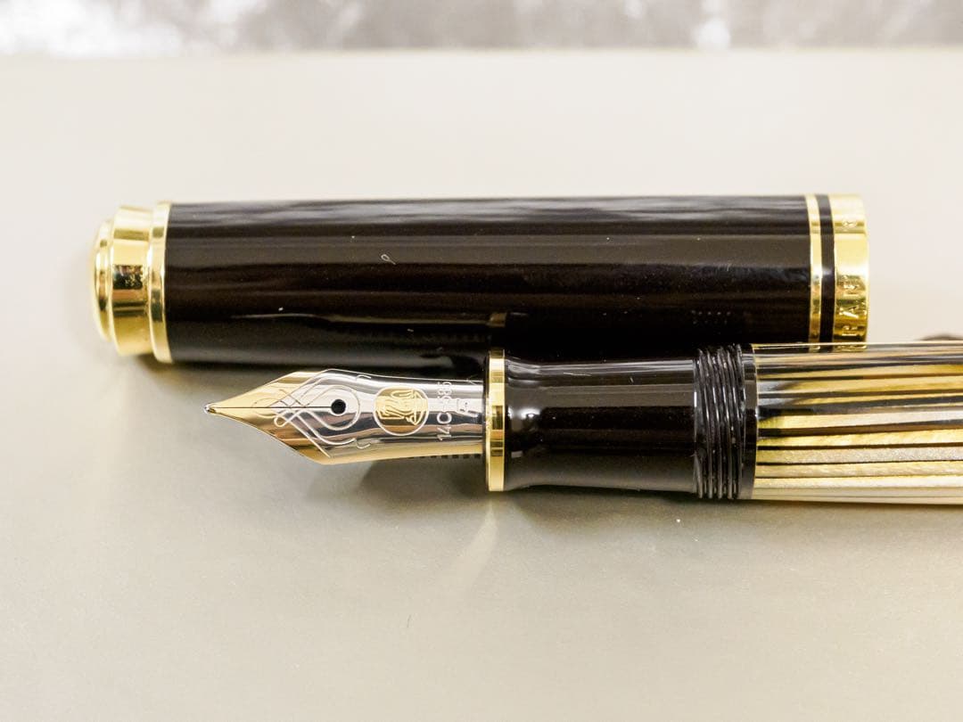 Pelikan スーベレーン M400 茶縞 ニブF　2016年発売限定品