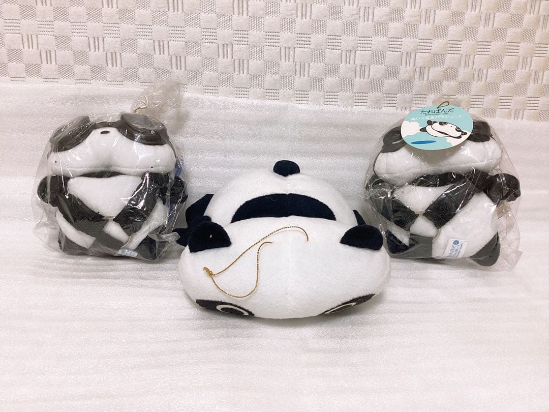 平成レトロ ❤︎たれぱんだ❤︎ ぬいぐるみパラシュート2個&ぬいぐるみ 3個セット