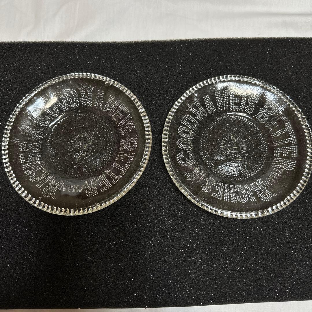 【新品未使用品】明治〜昭和　ガラスプレート4枚セット