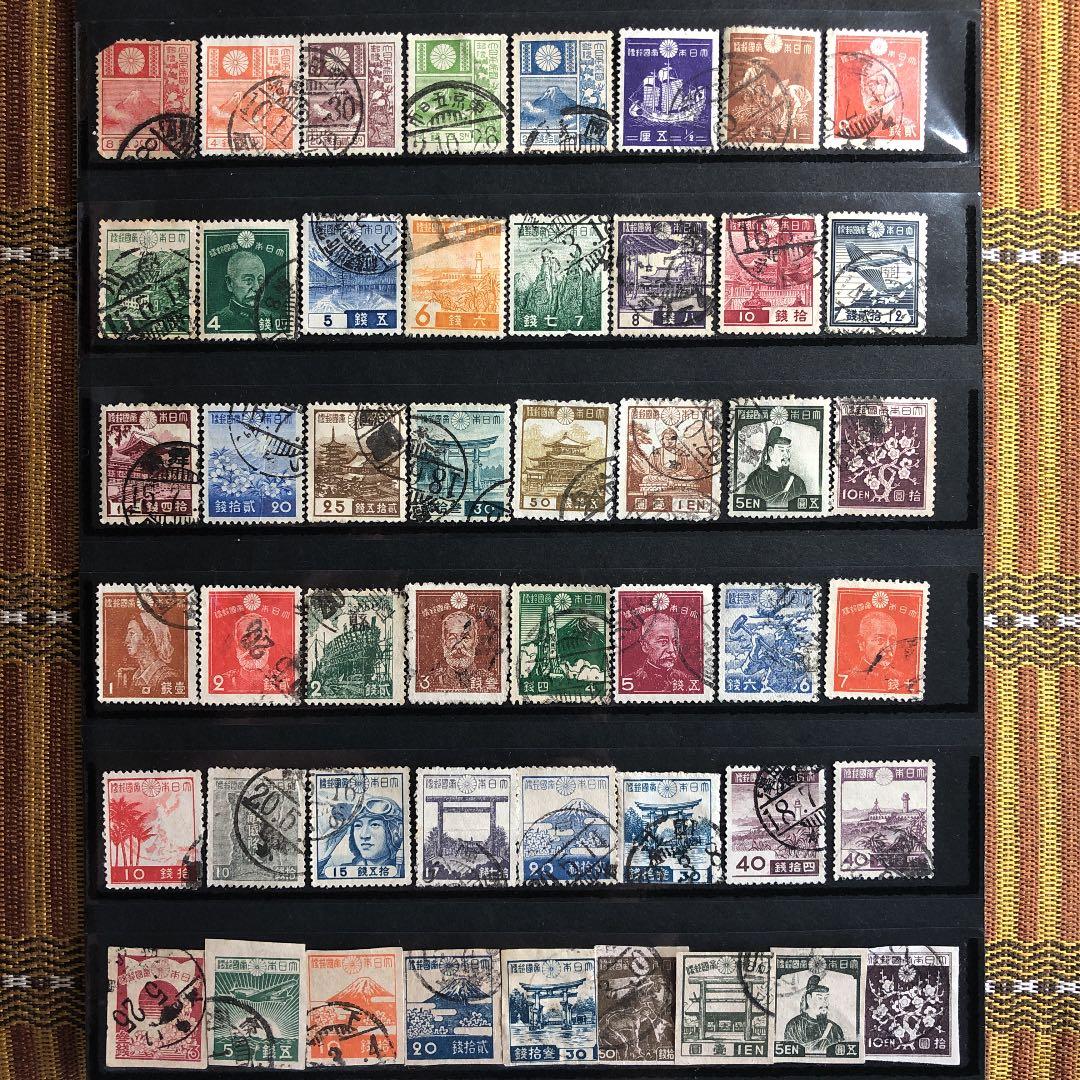 明治16年〜昭和21年普通切手97種使用済 大コレクション！小判、菊、田沢、昭和