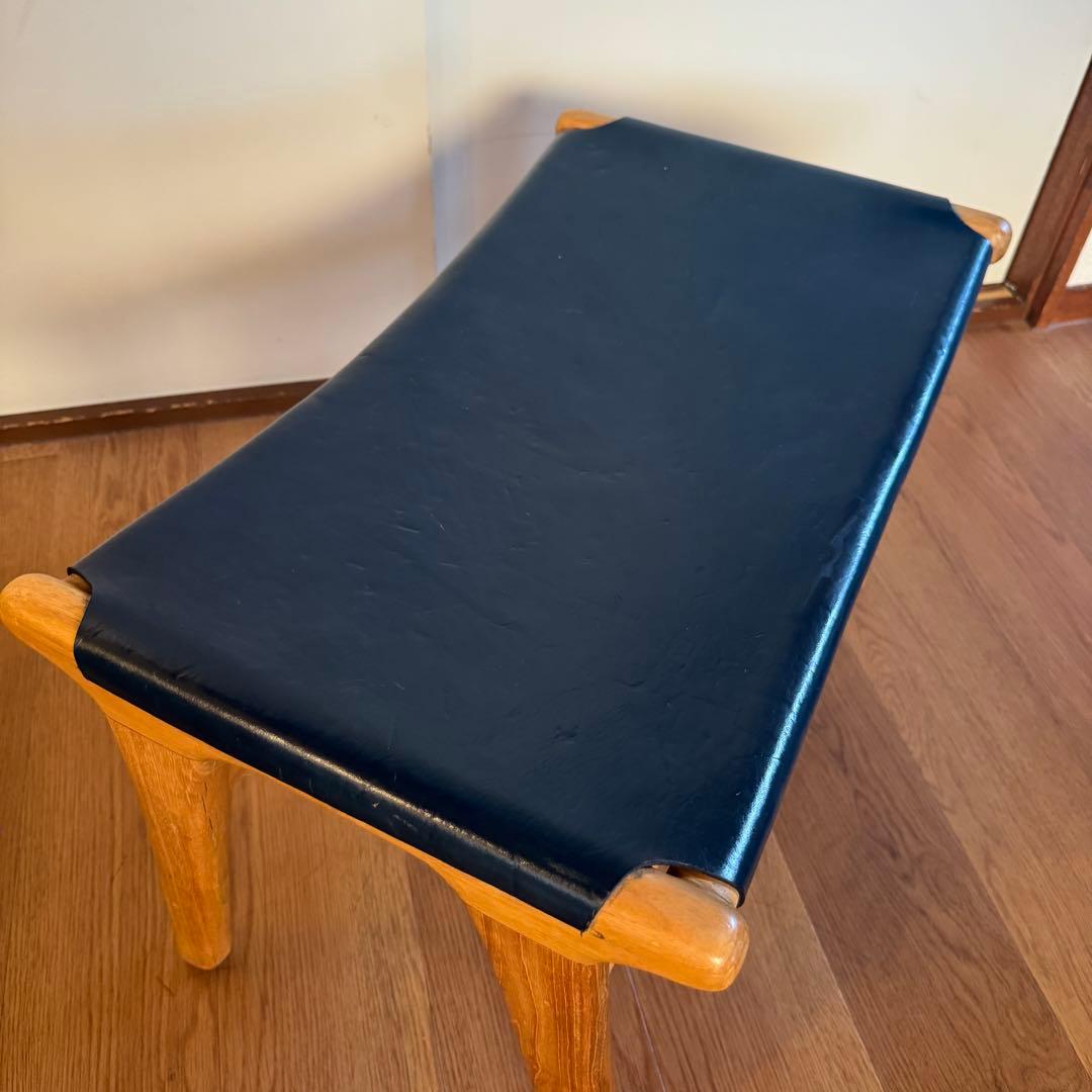 【ビンテージ 】本革スツール