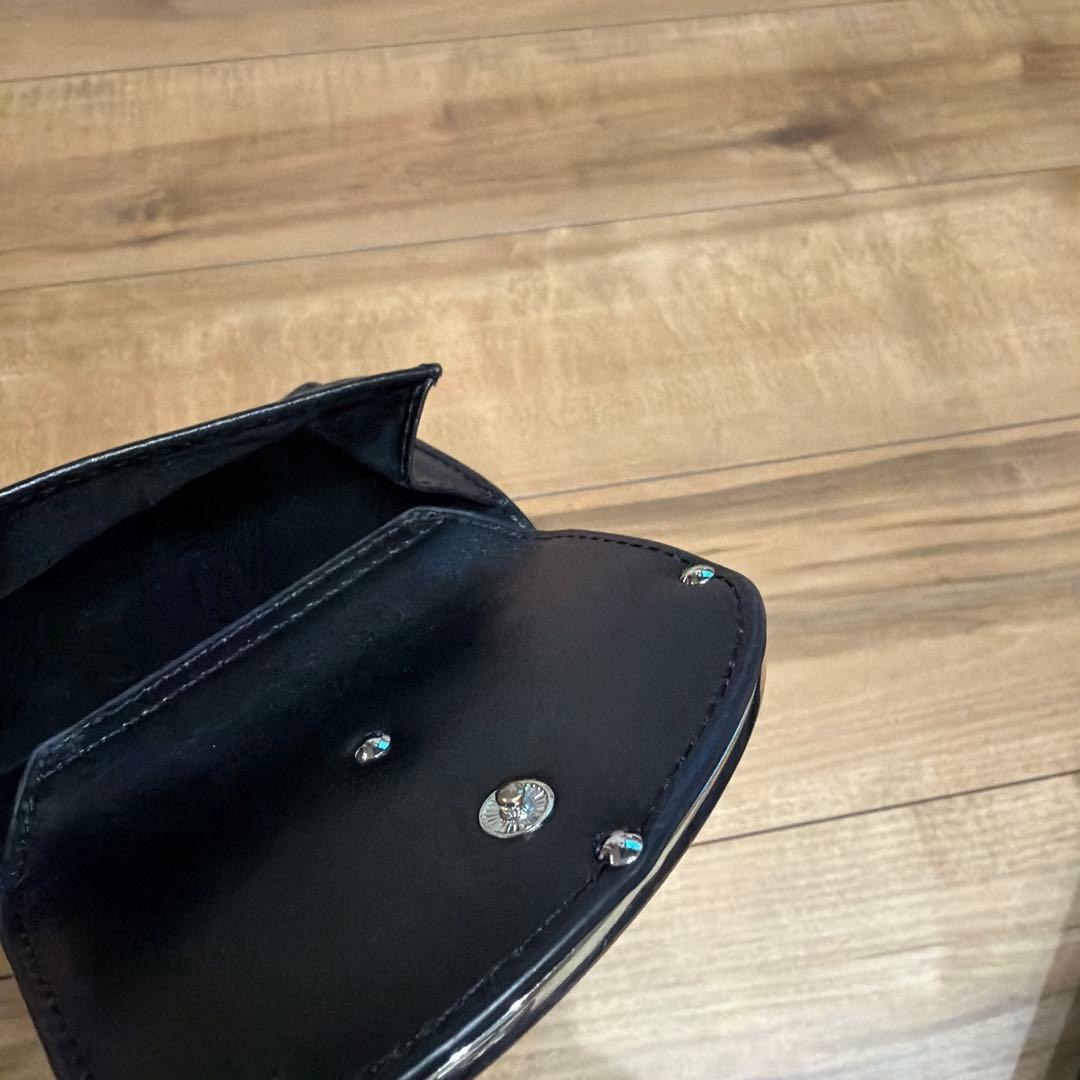 DIESEL ブラックレザー 三つ折り財布