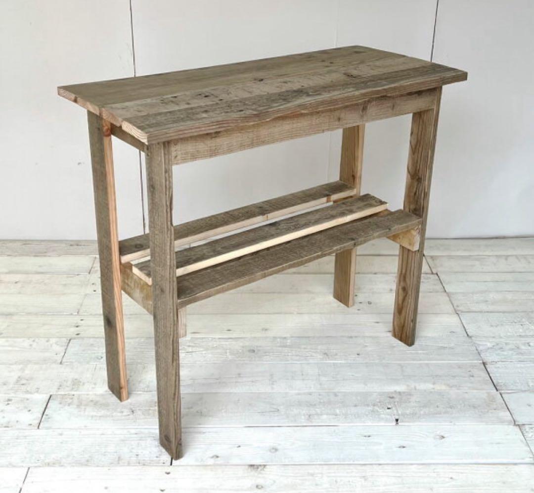 【ぱんだこ】リサイクルウッド　コンソールテーブル