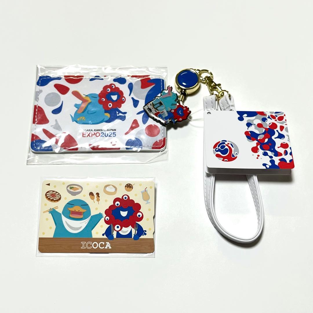 関西万博 JR西日本限定 万博限定デザイン ICOCA オリジナル合皮パスケース