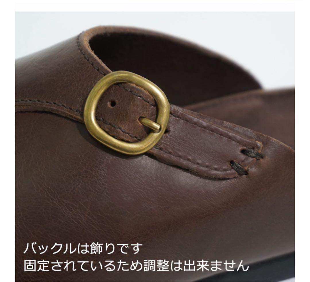 Diu撥水レザー オープントゥミュール