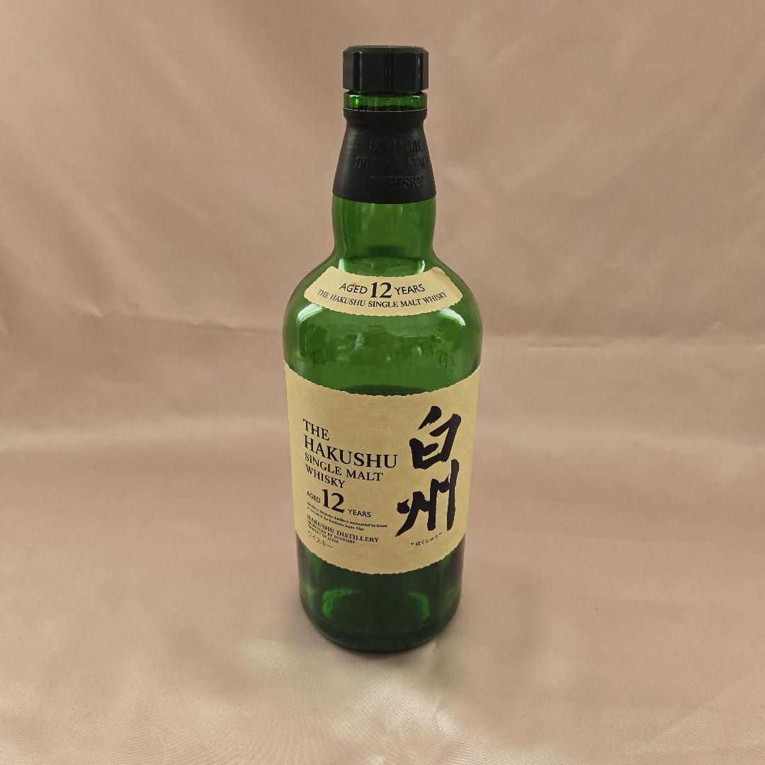 ウイスキーの空瓶空箱 セット ボヘミアンクリスタルデキャンタ付き