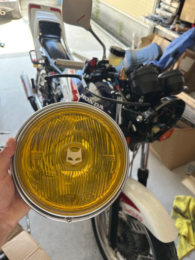 cbx400f マーシャル 180π ヘッドライト