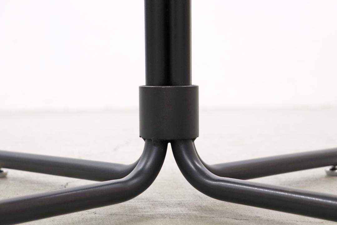 クラッシュゲート バインド タモ無垢材 ラウンド カフェテーブル アイアン