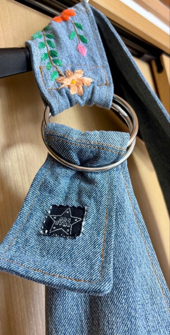 Ragstar 刺繍入りデニムキャリーバッグ