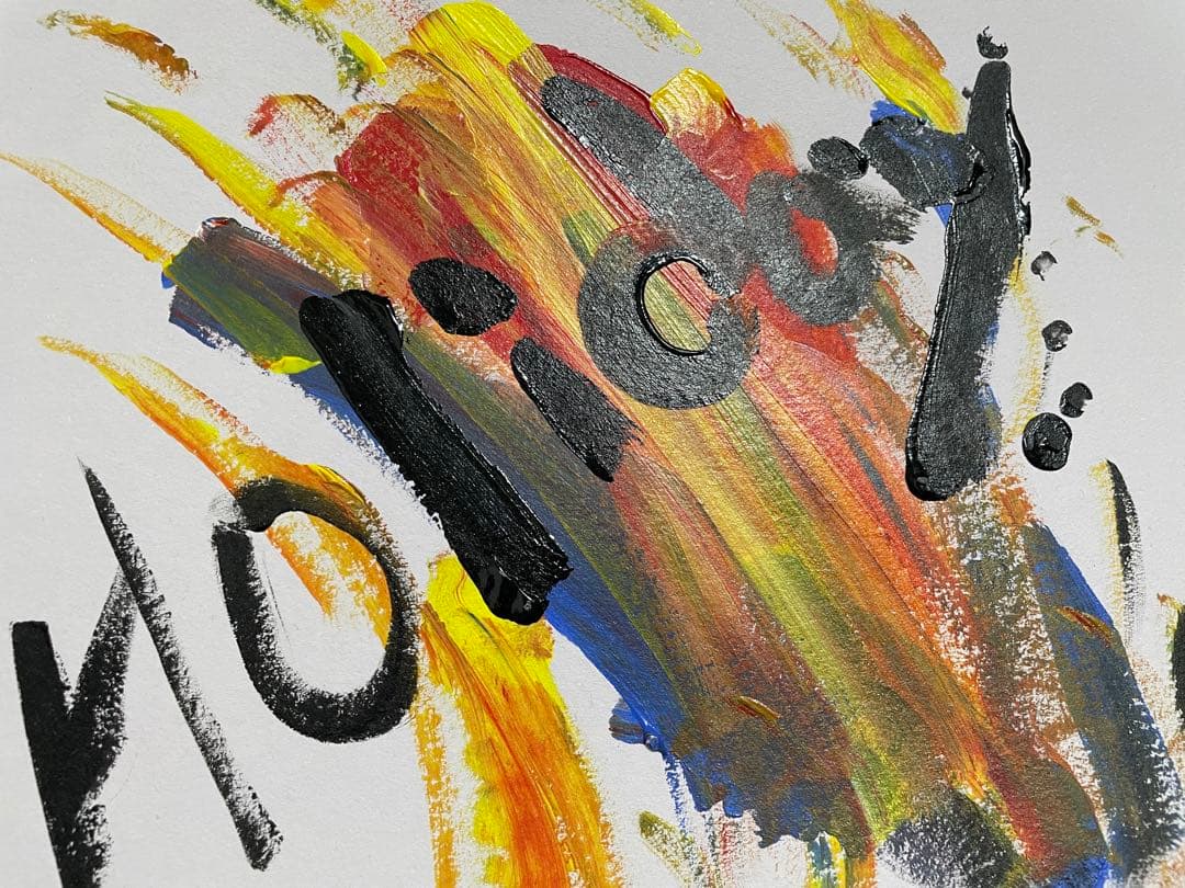 チョコレートシン作　アクリル画 「Holiday」