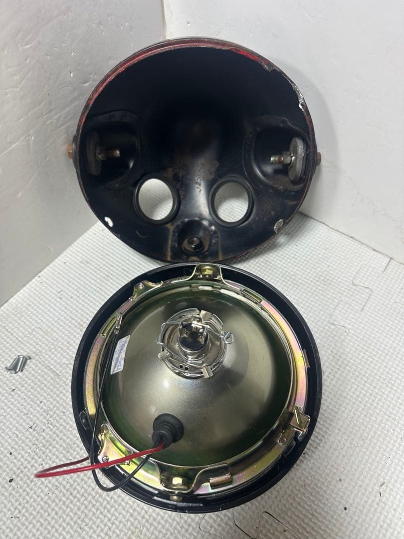 激レアDELUXEイエローレンズ付ヘッドライト/検索CIBIEシビエ マーシャル