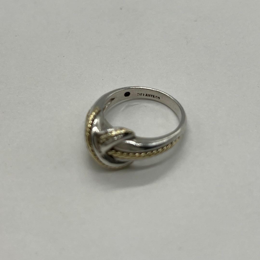 ティファニー TIFFANY&CO シグネチャークロス リング 13号 コンビ