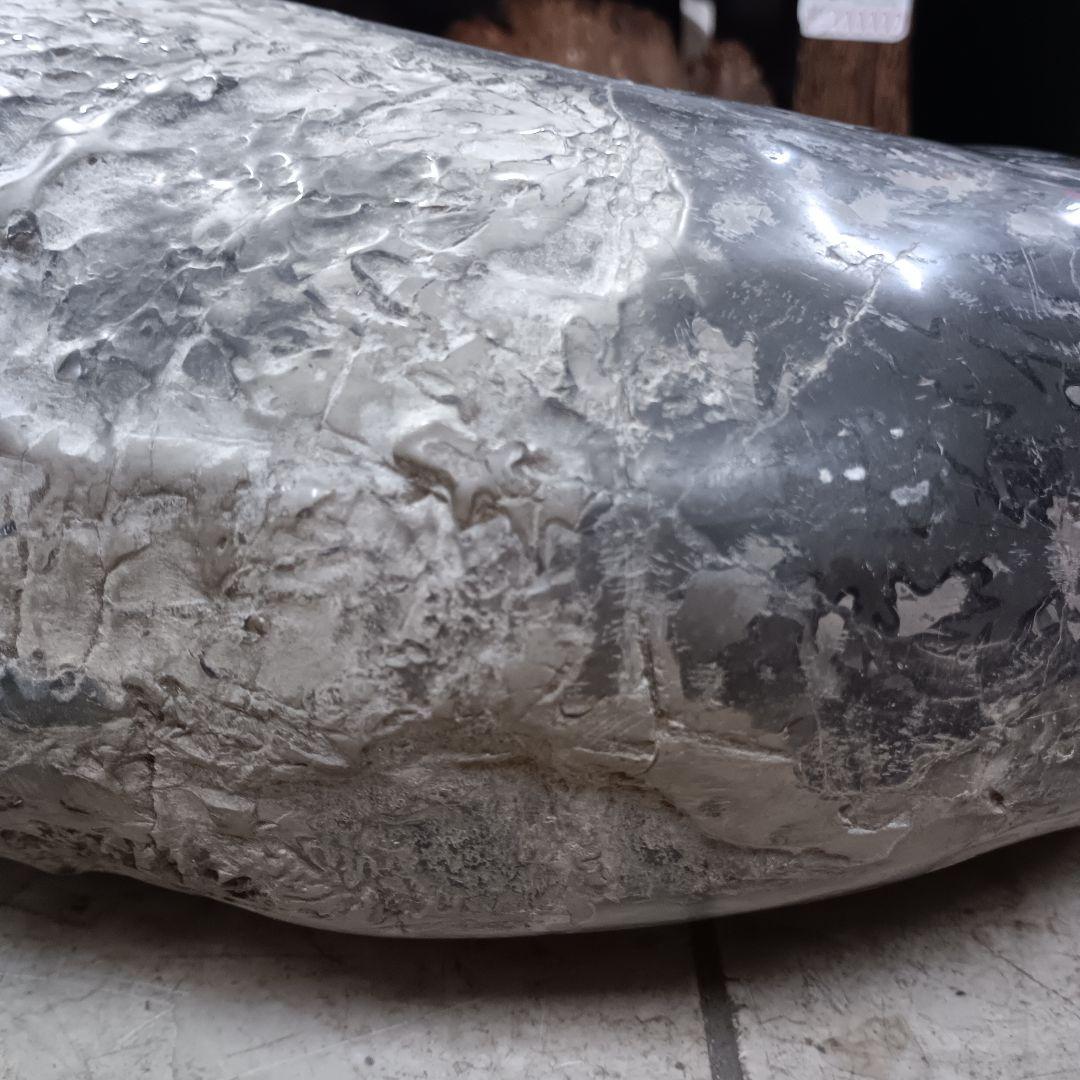 ４５２５）アンモナイトの化石　３０ｋｇ超え　縫合線　鑑賞石　置物