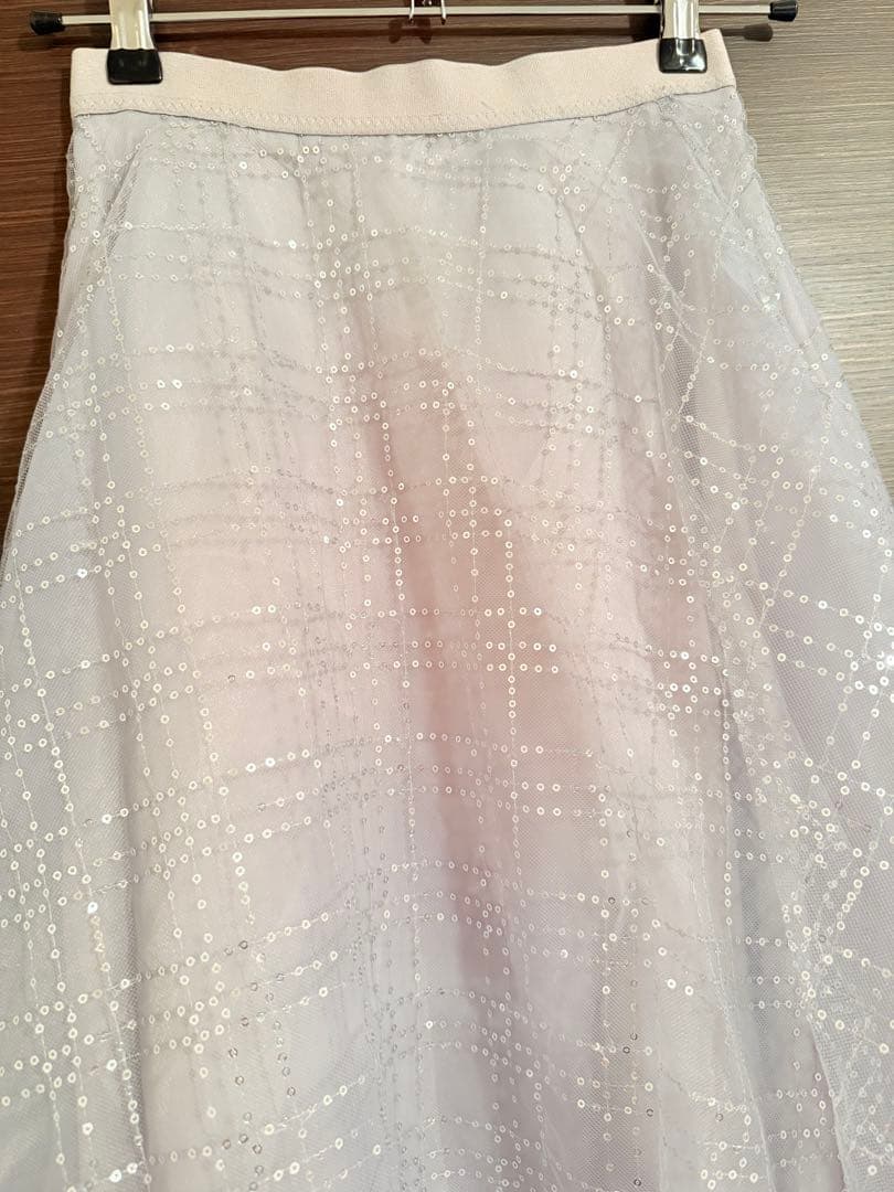 【CELFORD】バリエーションチュールフレアスカート　スカート　スパンコール