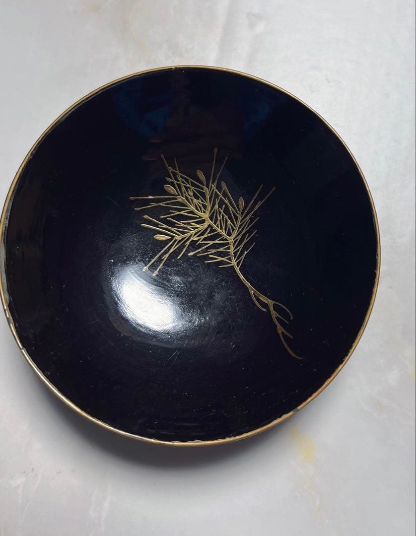 アンティーク　明治時代 鶴　金蒔絵　細工 漆器 吸物　吸物椀 蒔絵　希少　10客