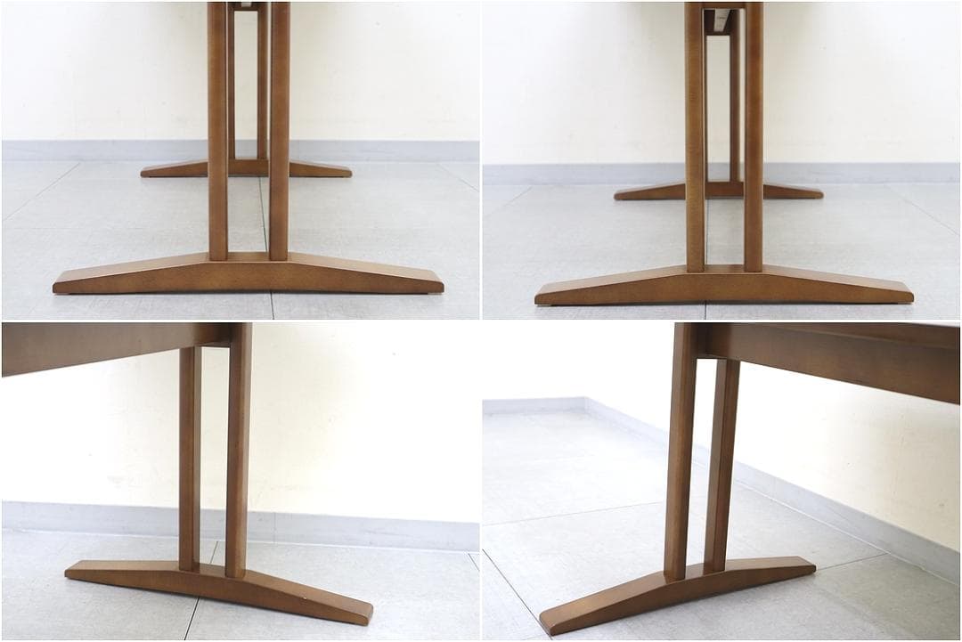 美品 カリモク60 カフェテーブル1200 ウォールナット 食卓 机 テーブル