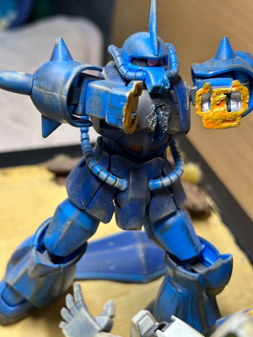 HG ガンプラ グフVSガンダム　ジオラマ