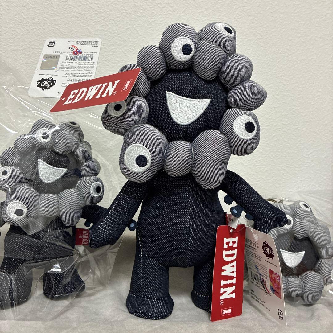 【user様1点限定！】万博EDWINコラボぬいぐるみ大マスコット全身/顔3体