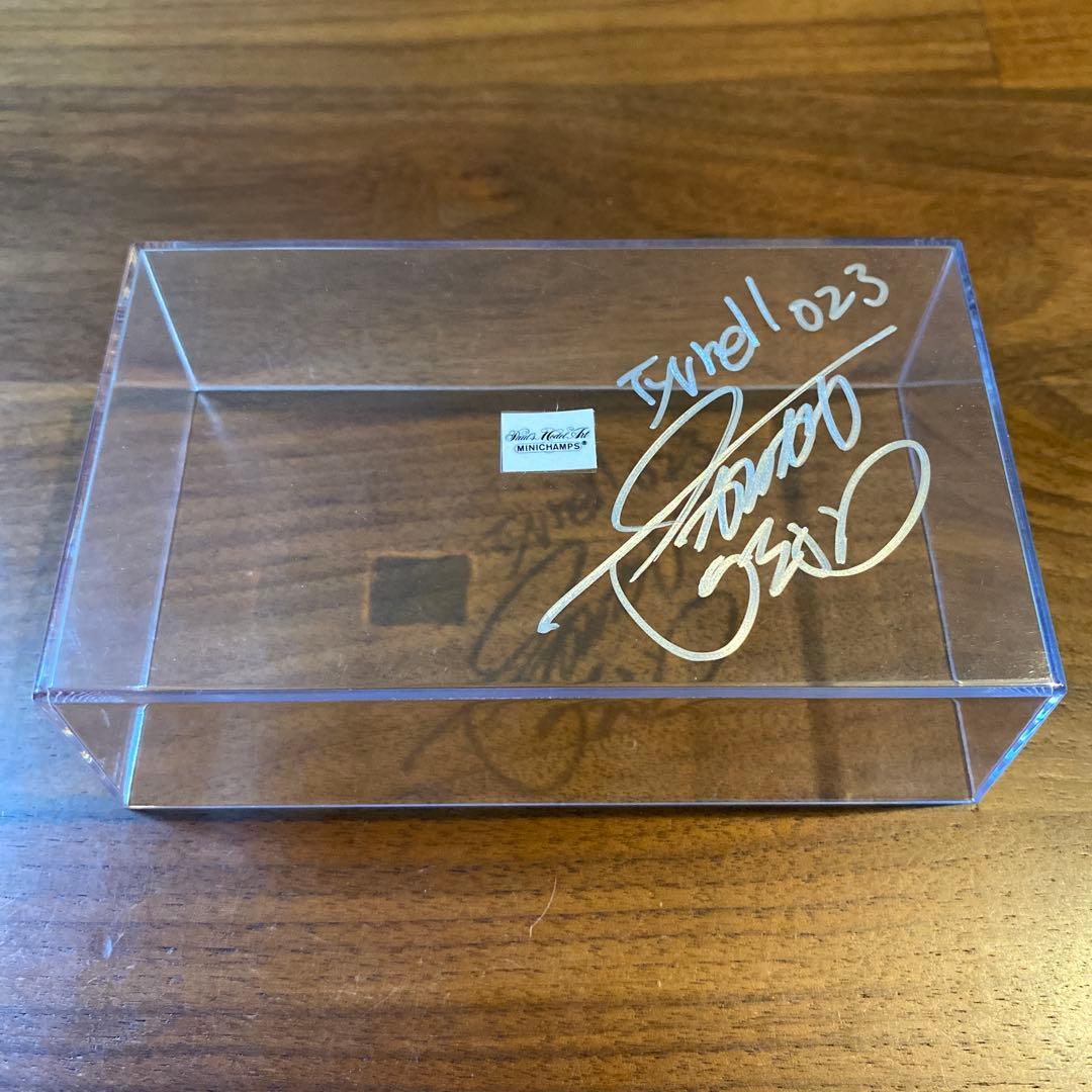 【直筆サイン入り】片山右京 ティレル ヤマハ023 ／ ミニチャンプス F1