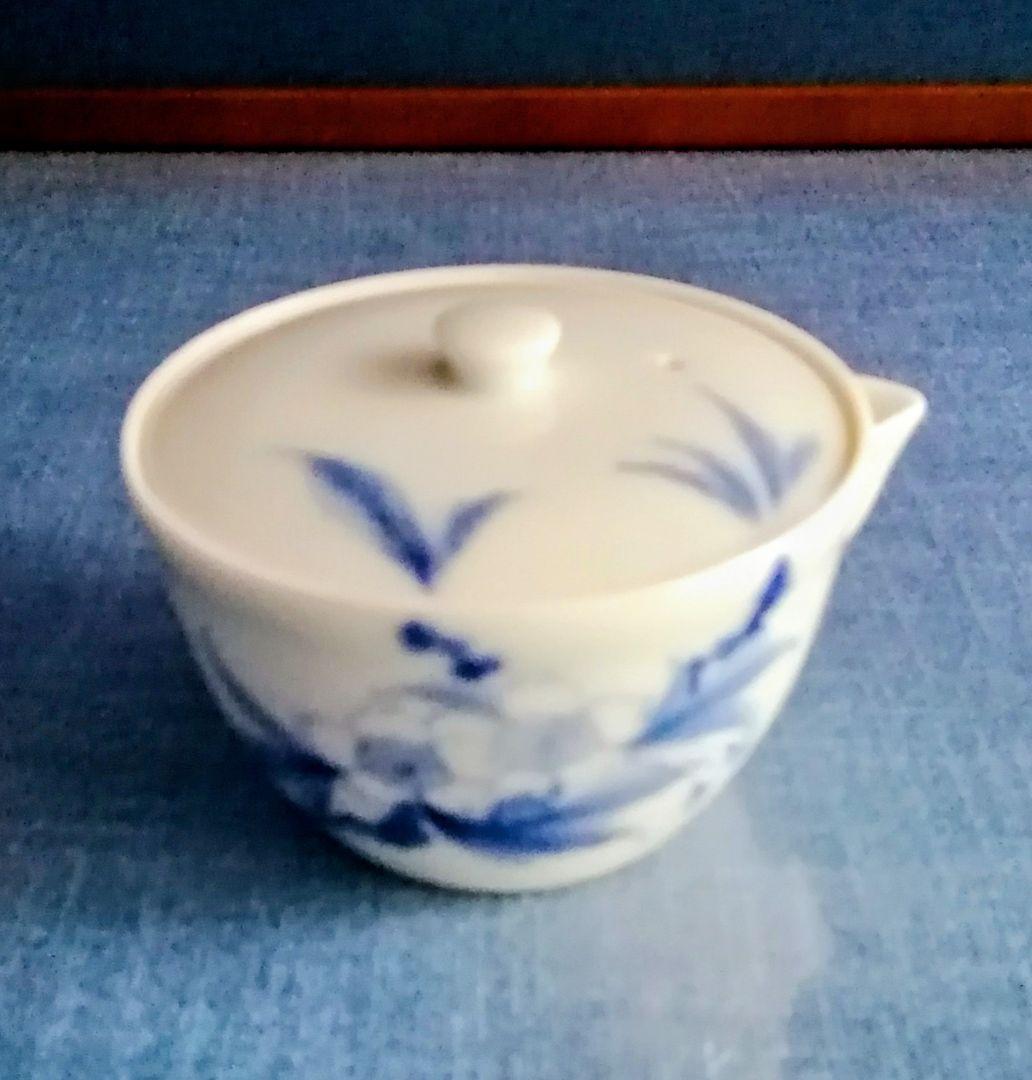 煎茶道具　京焼宝瓶急須 木箱付