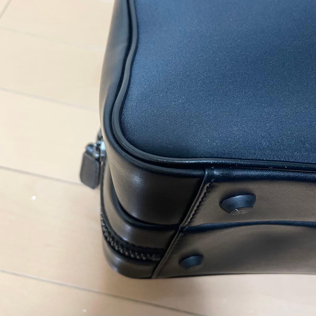 【数回使用程度】 フジタカ ルフト ビジネスバッグ 2way ネイビー 2層式