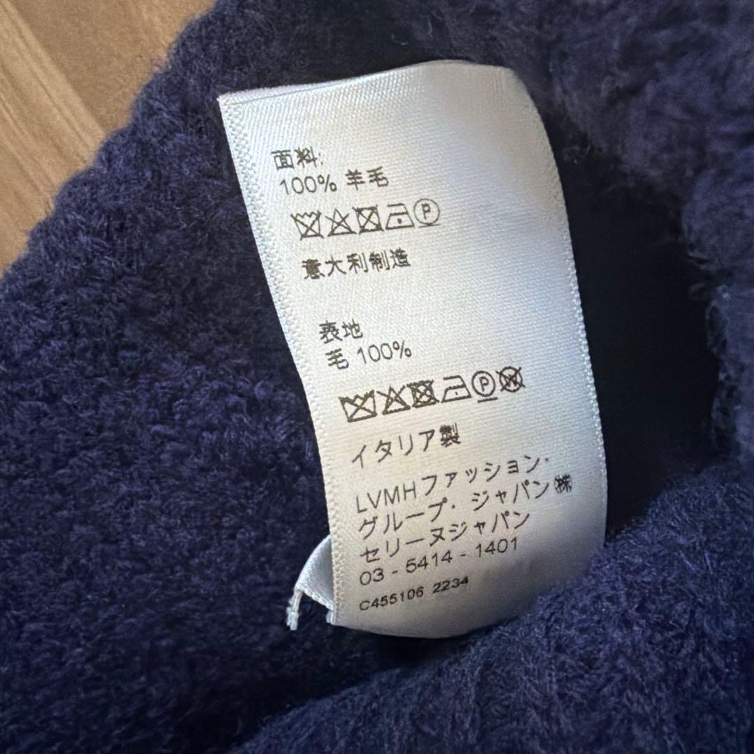 CELINE ネイビー ニット帽