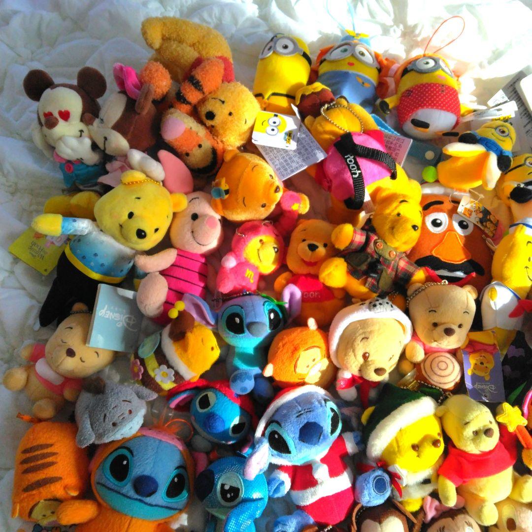 108点　まとめ売り　ディズニー　マスコット　ぬいぐるみ　キーホルダー　大量