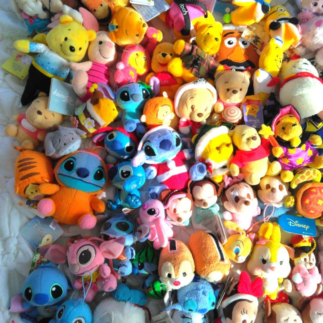 108点　まとめ売り　ディズニー　マスコット　ぬいぐるみ　キーホルダー　大量