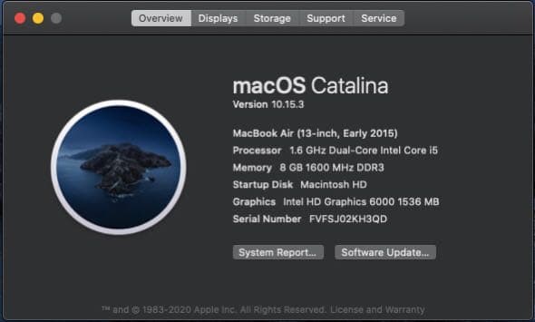 【値下げ】13インチ Macbook Air (Early 2015)